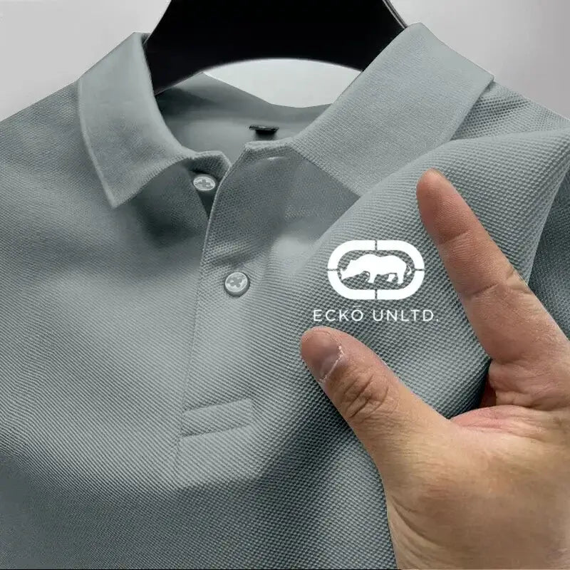 LYVIO Men's Casual Short Sleeve Summer Business Polo Shirt