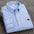 LYVIO Men's White Cotton Oxford Long Sleeve Horse Embroidery Shirt