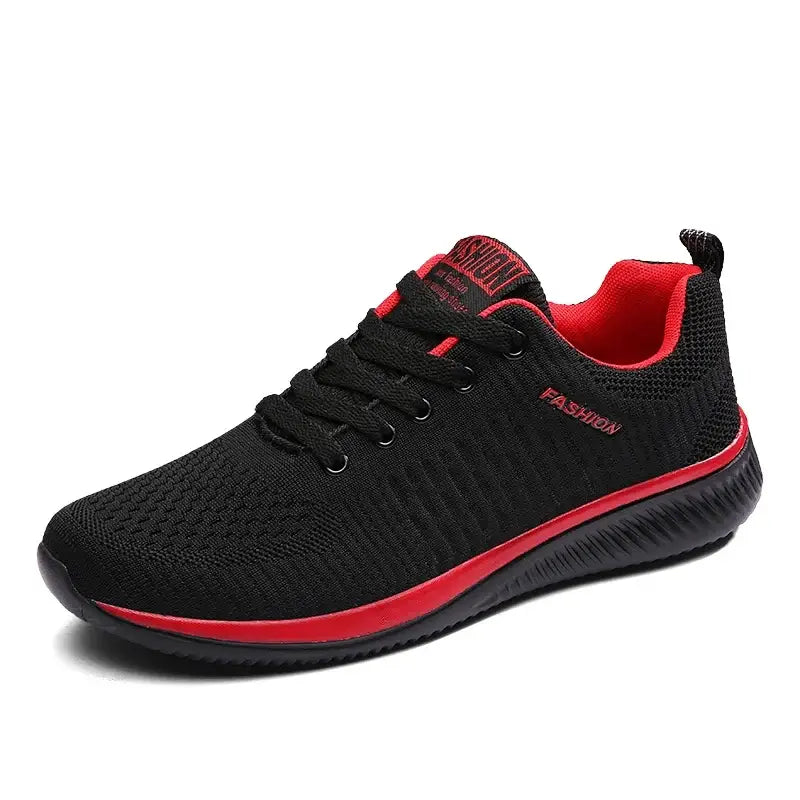 LYVIO Men's Breathable Knit Running Walking Athletic Sneakers