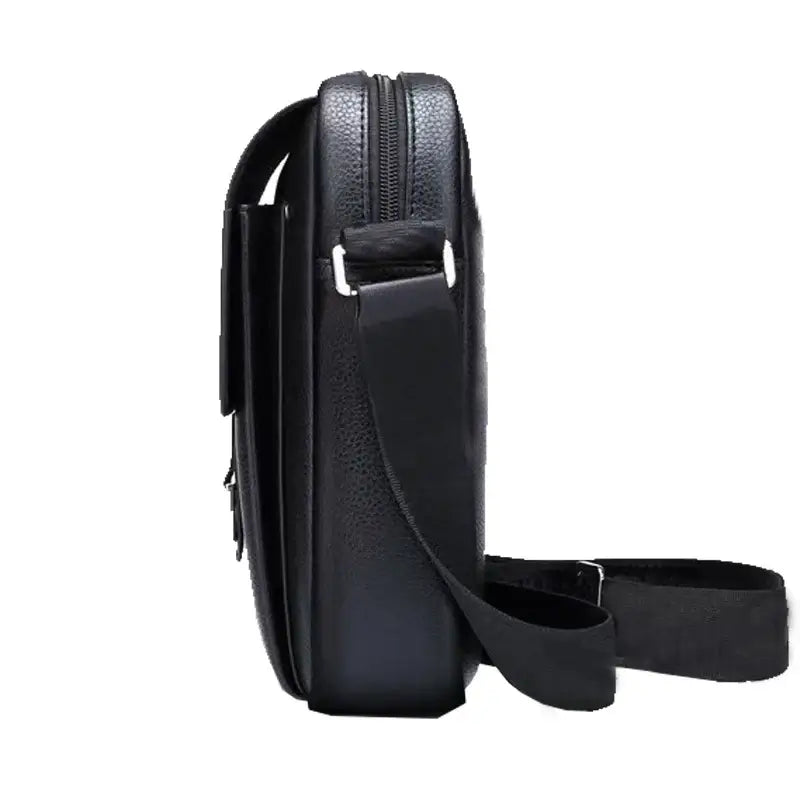 LYVIO Men's Multi-Color Leather Multi-Compartment Crossbody Bag