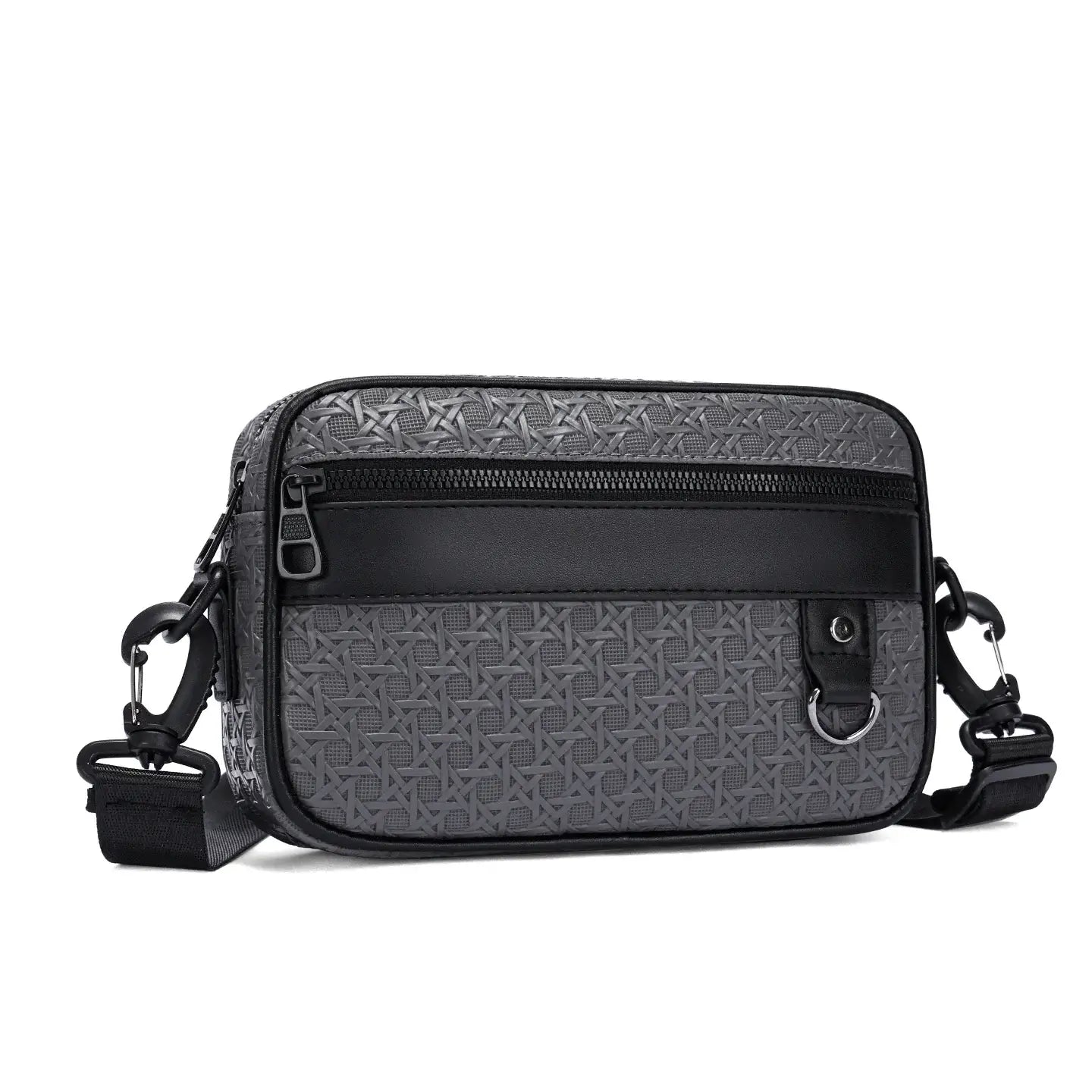 LYVIO Men's Soft PU Leather Business Crossbody Shoulder Bag
