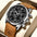 LYVIO LIGE Luxury Men's Leather Quartz Chronograph Wristwatch