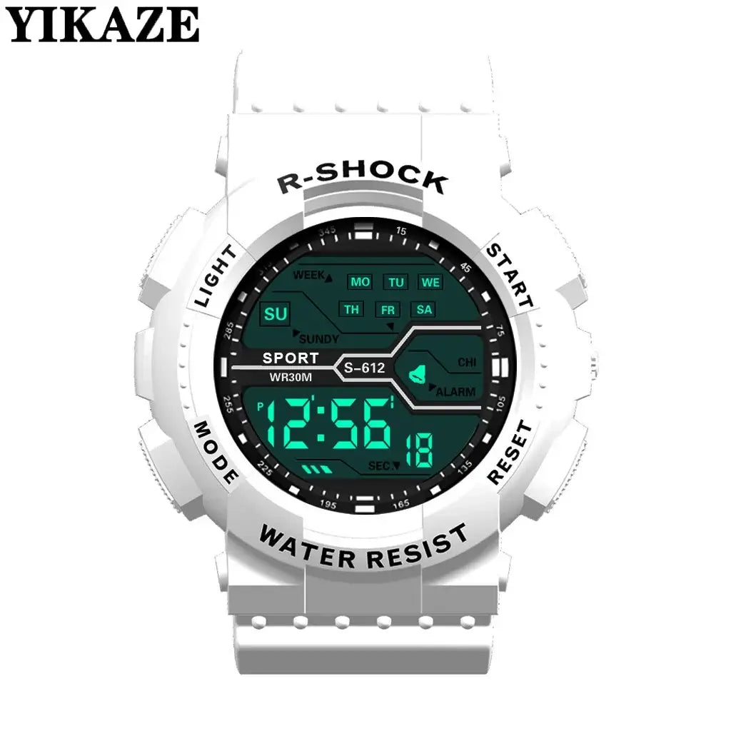LYVIO Outdoor Sport Men's Large Screen LED Digital Wristwatch