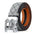 LYVIO Classic B Print Leather Ratchet Buckle Dress Belt