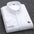 LYVIO Men's White Cotton Oxford Long Sleeve Horse Embroidery Shirt