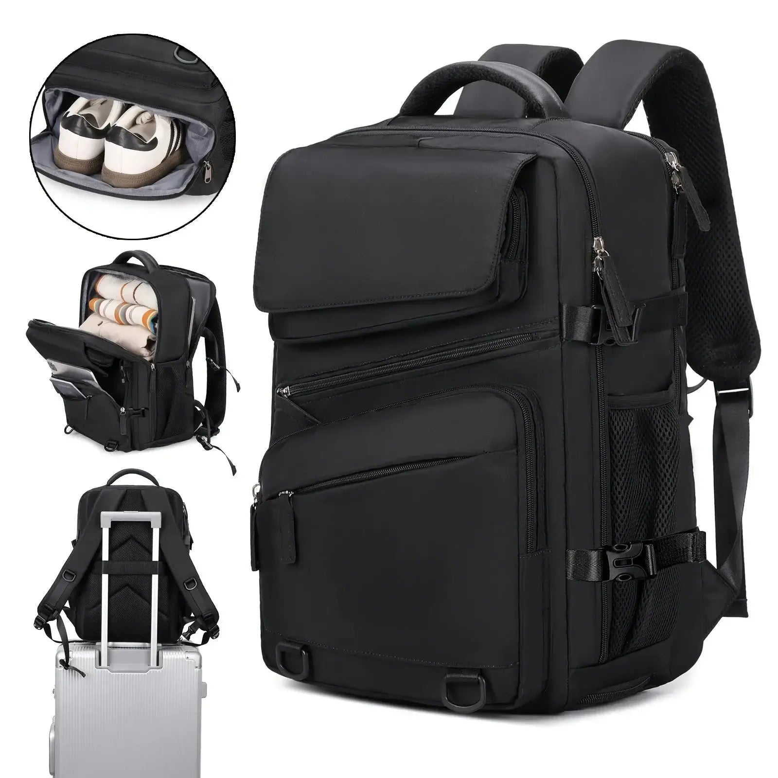 LYVIO Large Capacity Expandable Computer Business Backpack
