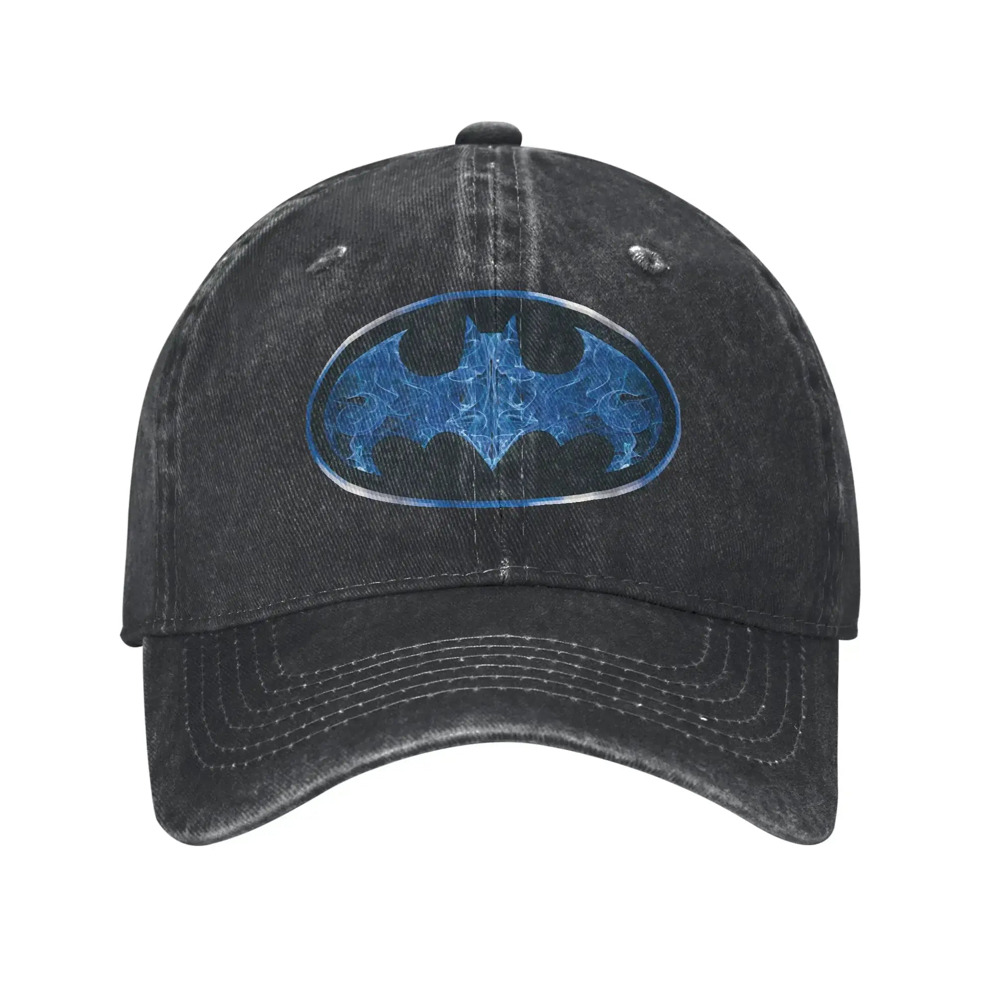 LYVIO Batman Symbol Distressed Washed Baseball Cap
