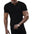 LYVIO Men's Slim Fit V-Neck Longline Arc Hem T-Shirt