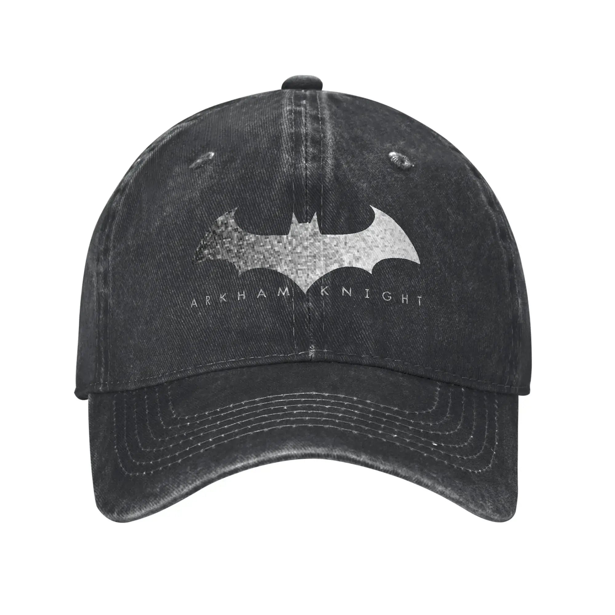 LYVIO Batman Symbol Distressed Washed Baseball Cap