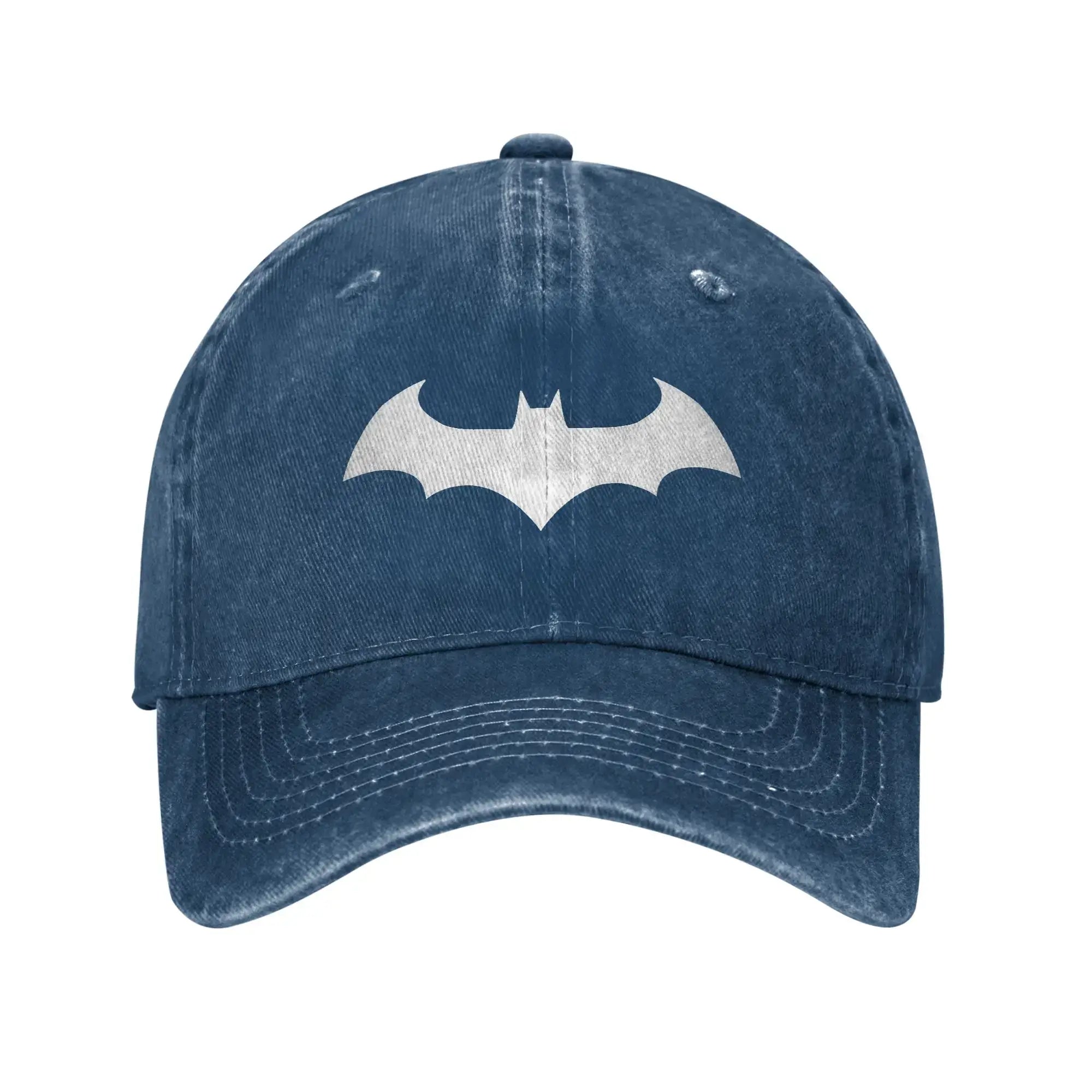 LYVIO Batman Symbol Distressed Washed Baseball Cap