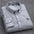 LYVIO Men's White Cotton Oxford Long Sleeve Horse Embroidery Shirt