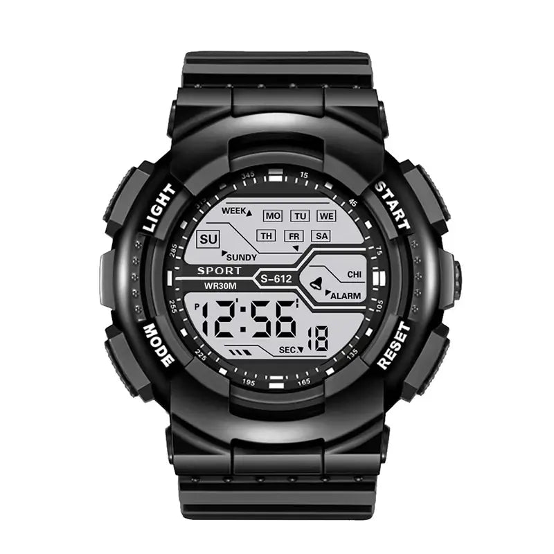 LYVIO Outdoor Sport Men's Large Screen LED Digital Wristwatch